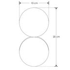 Luminario decorativo de muro doble circulo 5W luz cálida acabado dorado de iLumileds