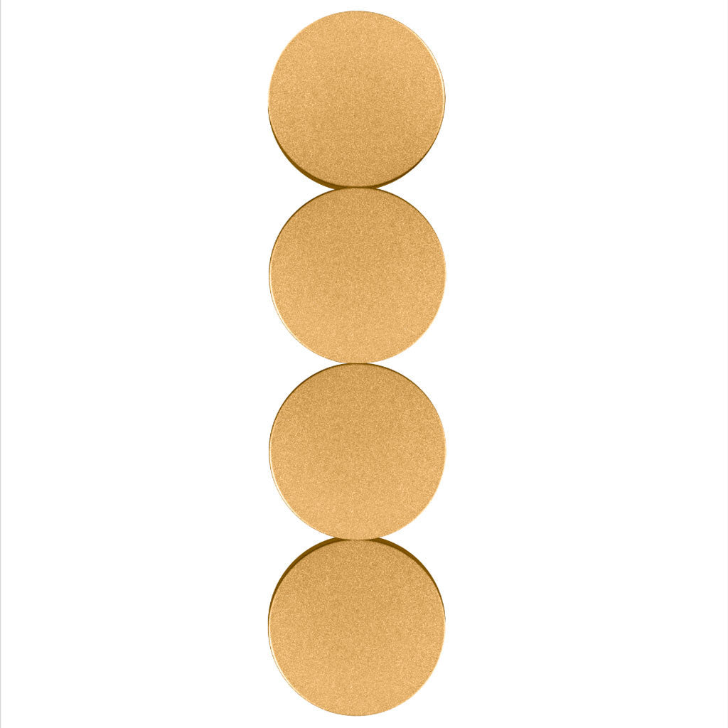 Luminario decorativo de muro triple circulo 15W luz cálida acabado dorado de iLumileds