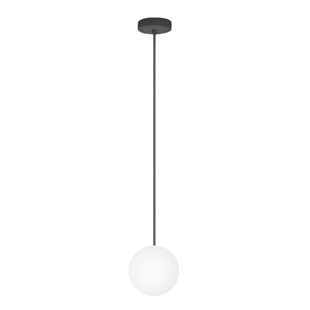 Luminario ALmer suspender esfera policarbonato 7W luz cálida 360° de iLumileds