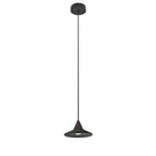 Luminario Évora suspendido pequeño acabado negro 7W 18° luz cálida (3000K), suspensión ajustable 0-135cm de línea Europea iLumileds