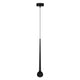 Luminario Itén para suspender acabado negro 9W luz cálida (3000K), suspensión 0-110cm de línea Europea iLumileds