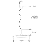 Luminario DaLis Concreto para suspender 10W 120°, luz cálida (3000K) con ajuste de suspensión de 0-120cm de línea Europea iLumileds