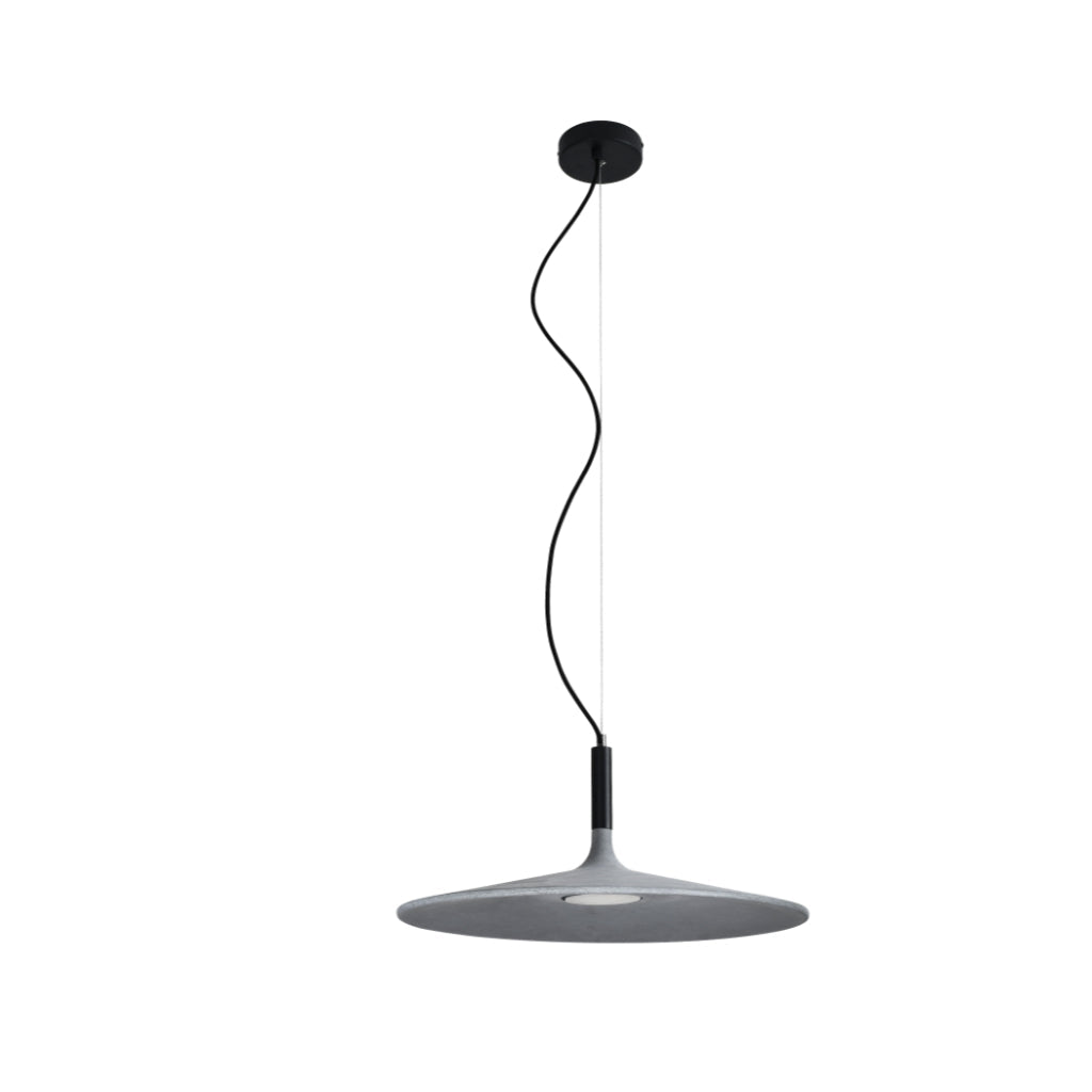Luminario DaLis Concreto para suspender 10W 120°, luz cálida (3000K) con ajuste de suspensión de 0-120cm de línea Europea iLumileds
