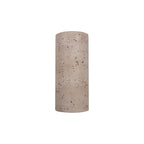 Cilíndro de muro Blascó Travertino salida directa - indirecta, con dos bases GU10 fabricado en Travertino acabado beige de línea Europea iLumileds