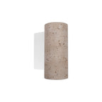 Cilíndro de muro Blascó Travertino salida directa - indirecta, con dos bases GU10 fabricado en Travertino acabado beige de línea Europea iLumileds