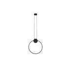 Fibo 25. Aro de luz vertical para suspender 25W luz cálida (3000K), suspensión ajustable 0-120cm de línea Europea iLumileds