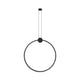 Aro de luz vertical Fibo 51 para suspender 51W luz cálida (3000K), suspensión ajustable 0-120cm de línea Europea iLumileds