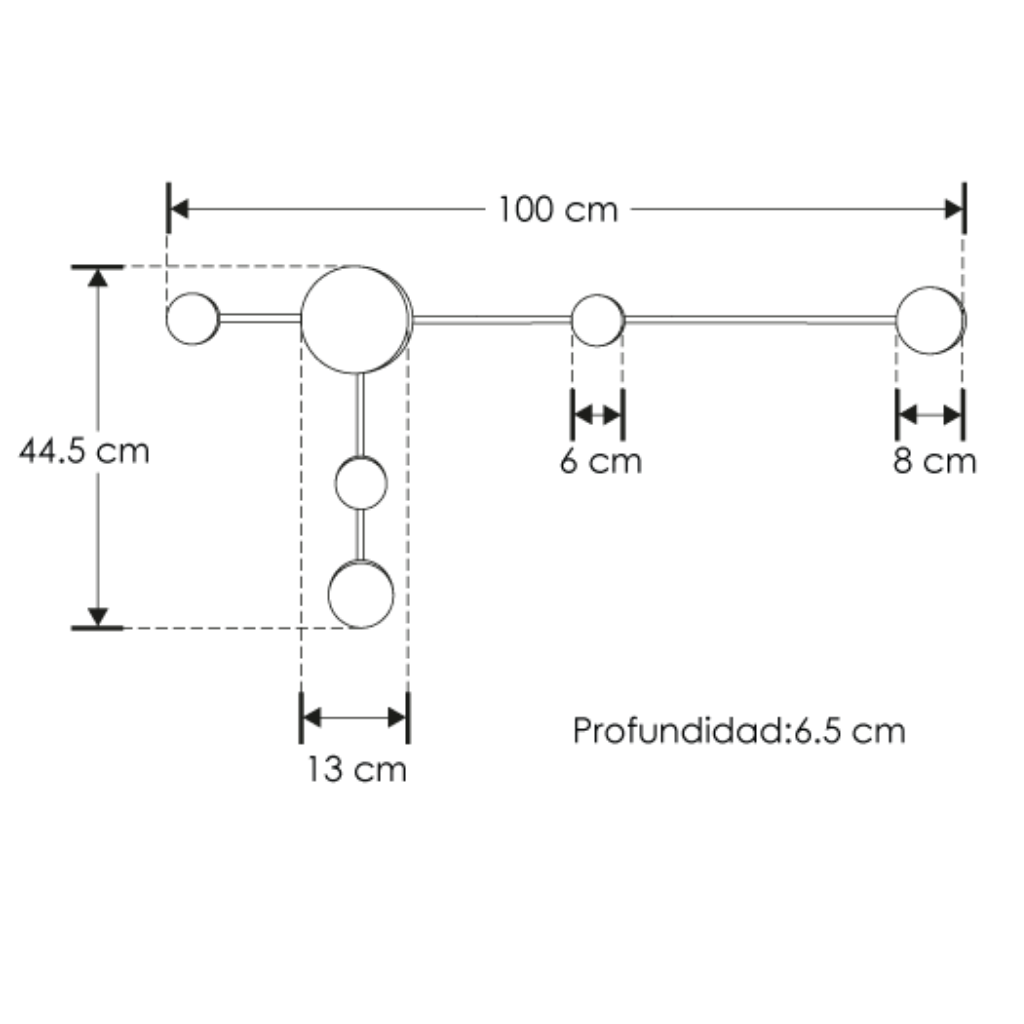 Luminario decorativo contemporaneo en L efecto simétrico luz indirecta 15w luz cálida acabado negro de iLumileds