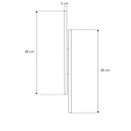 Luminario arbotante Pattu 8W 36° luz cálida (3000K) salida de luz directa - indirecta fabricado en aluminio acabado negro 100-265V de línea Europea iLumileds