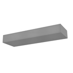 Luminario rectangular de Yeso 27.5cm para muro, incluye base E14 de iLumileds