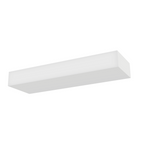 Luminario rectangular de Yeso 27.5cm para muro, incluye base E14 de iLumileds