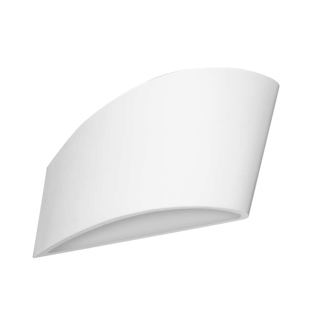 Luminario plano con doble salida de luz de Yeso para muro, incluye base E14 de iLumileds