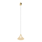 Módulo Tadema Suspendido Cónico LED 5W luz cálida (3000K) 120° 24V acabado dorado línea Europa iLumileds