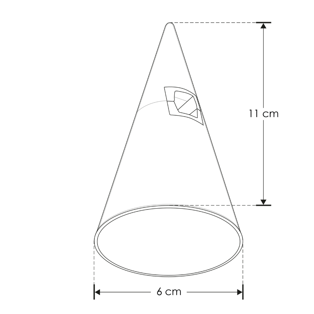 Módulo Tadema Cónico LED 5W luz cálida (3000K) 120° 24V acabado dorado línea Europa iLumileds
