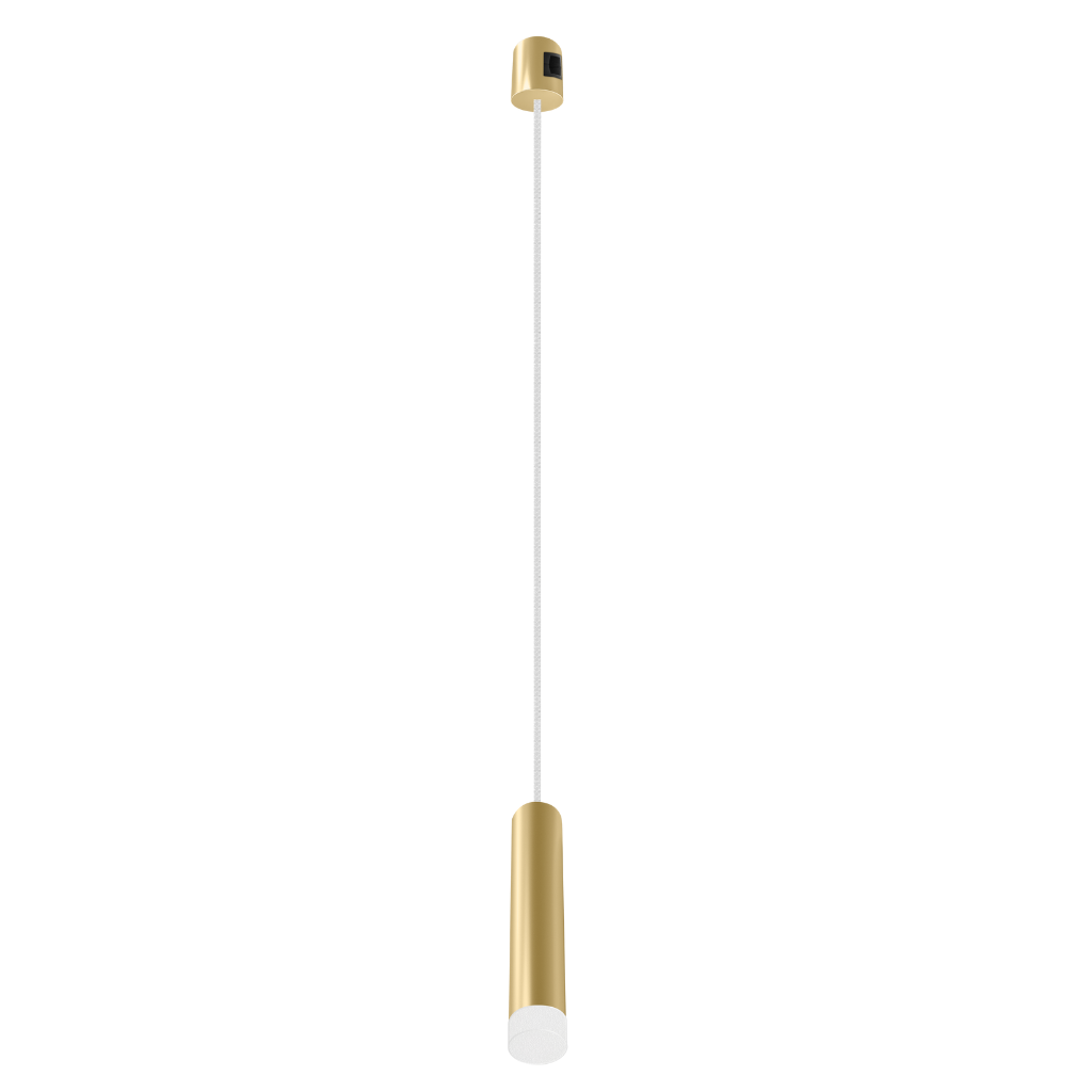 Módulo Tadema Suspendido Cilíndrico LED 5W luz cálida (3000K) 120° 24V acabado dorado línea Europa iLumileds