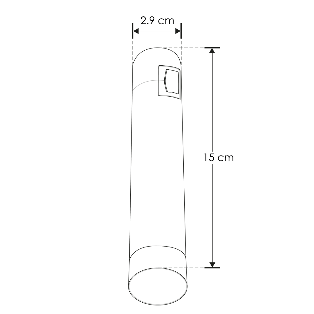 Módulo Tadema Cilíndrico LED 5W luz cálida (3000K) 120° 24V acabado dorado línea Europa iLumileds