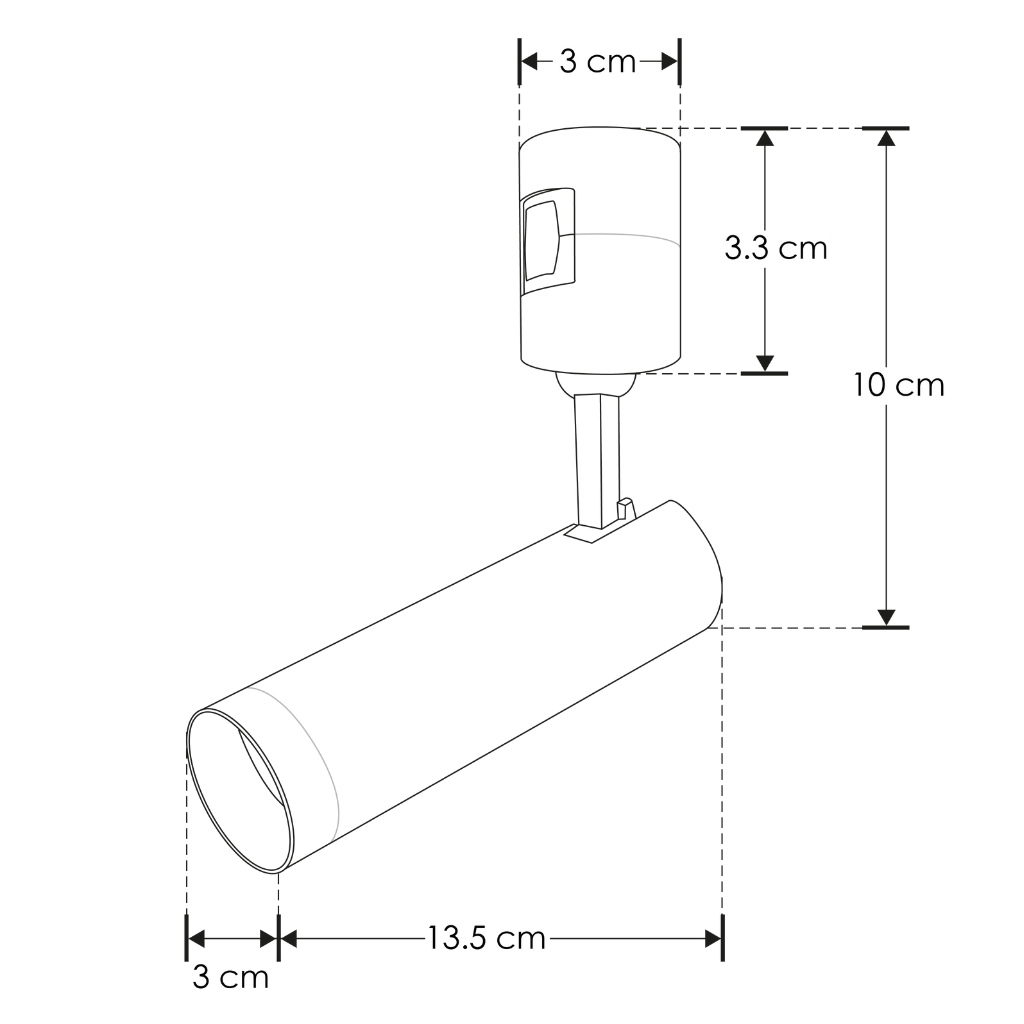 Módulo Tadema Spot Dirigible LED 5W luz cálida (3000K) 45° 24V acabado dorado línea Europa iLumileds