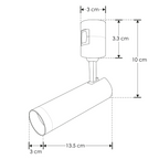 Módulo Tadema Spot Dirigible LED 5W luz cálida (3000K) 45° 24V acabado dorado línea Europa iLumileds