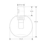 Módulo Tadema Cristal Esférico LED 5W luz cálida (3000K) 360° 24V acabado dorado línea Europa iLumileds