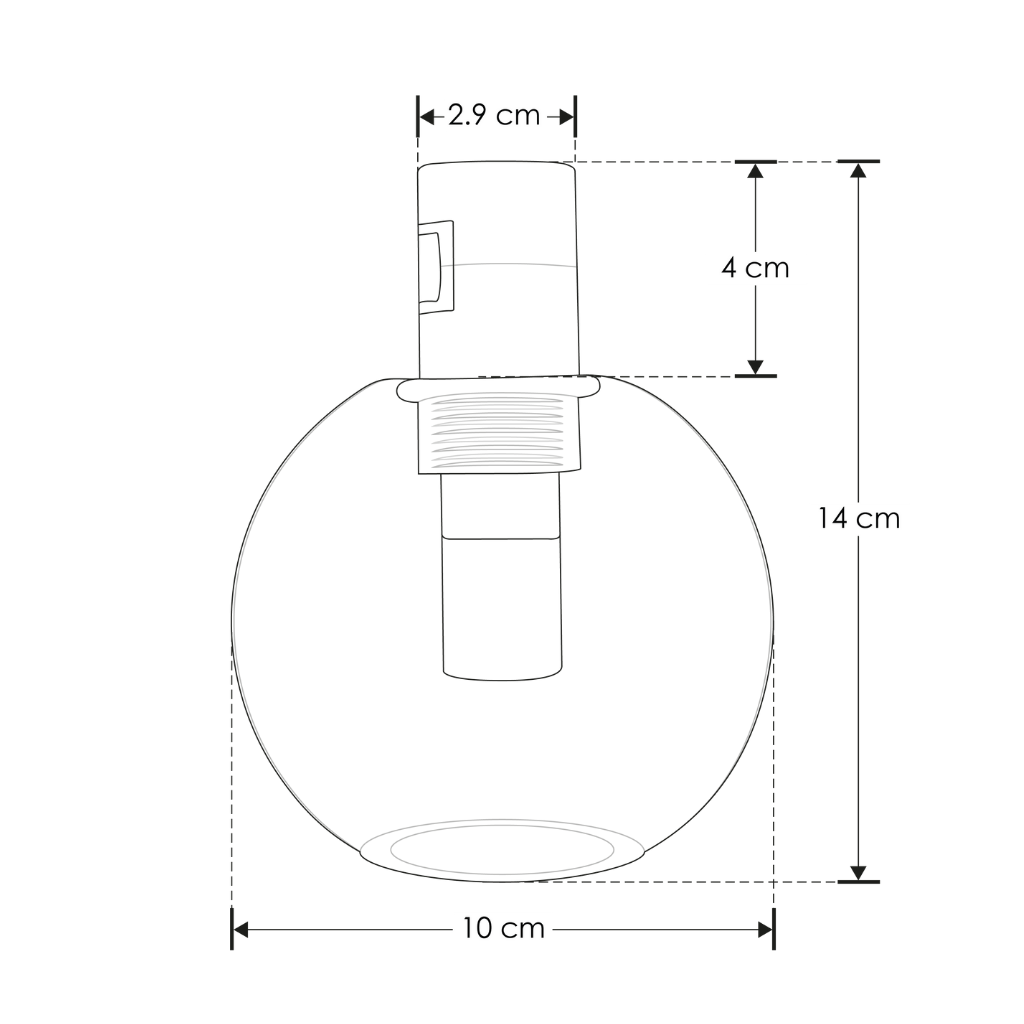 Módulo Tadema Cristal Esférico LED 5W luz cálida (3000K) 360° 24V acabado dorado línea Europa iLumileds