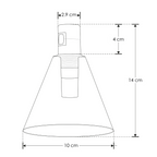 Módulo Tadema Cristal Cónico LED 5W luz cálida (3000K) 360° 24V acabado dorado línea Europa iLumileds