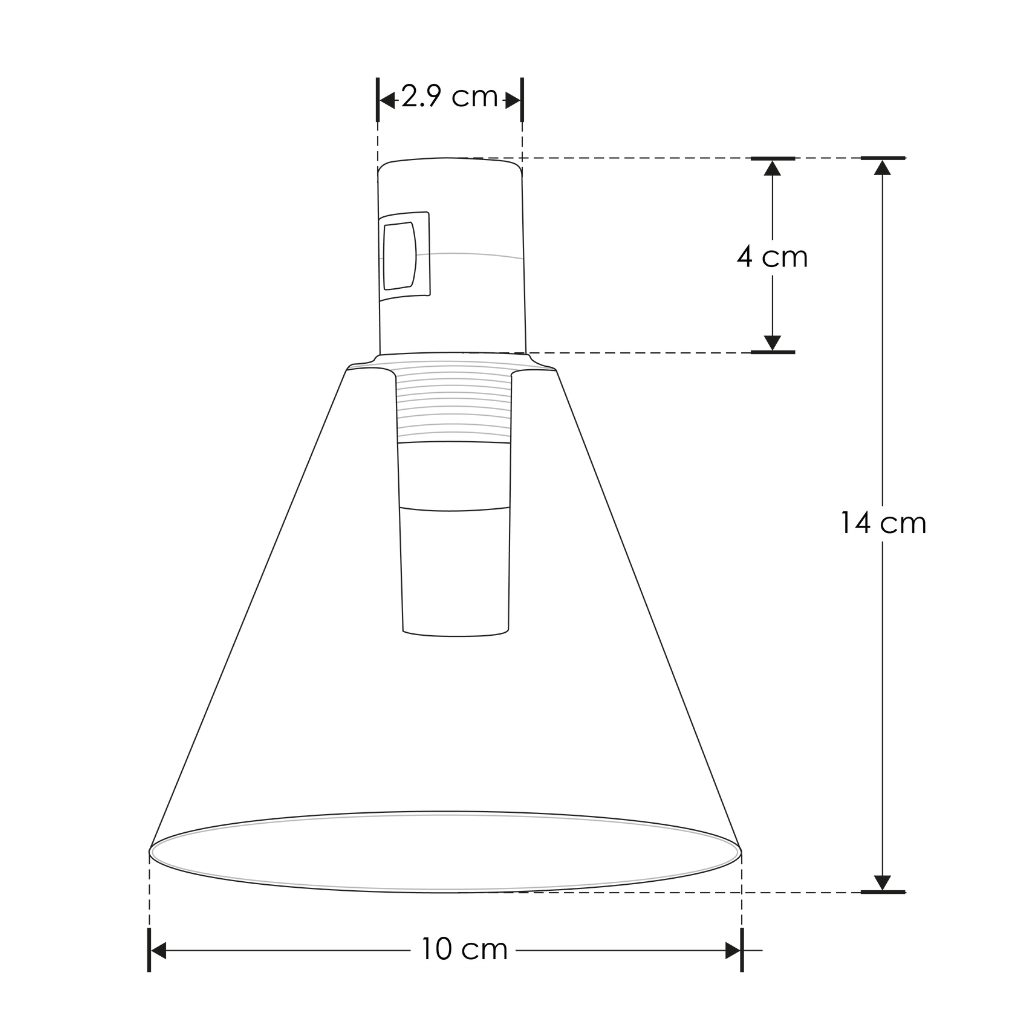 Módulo Tadema Cristal Cónico LED 5W luz cálida (3000K) 360° 24V acabado dorado línea Europa iLumileds