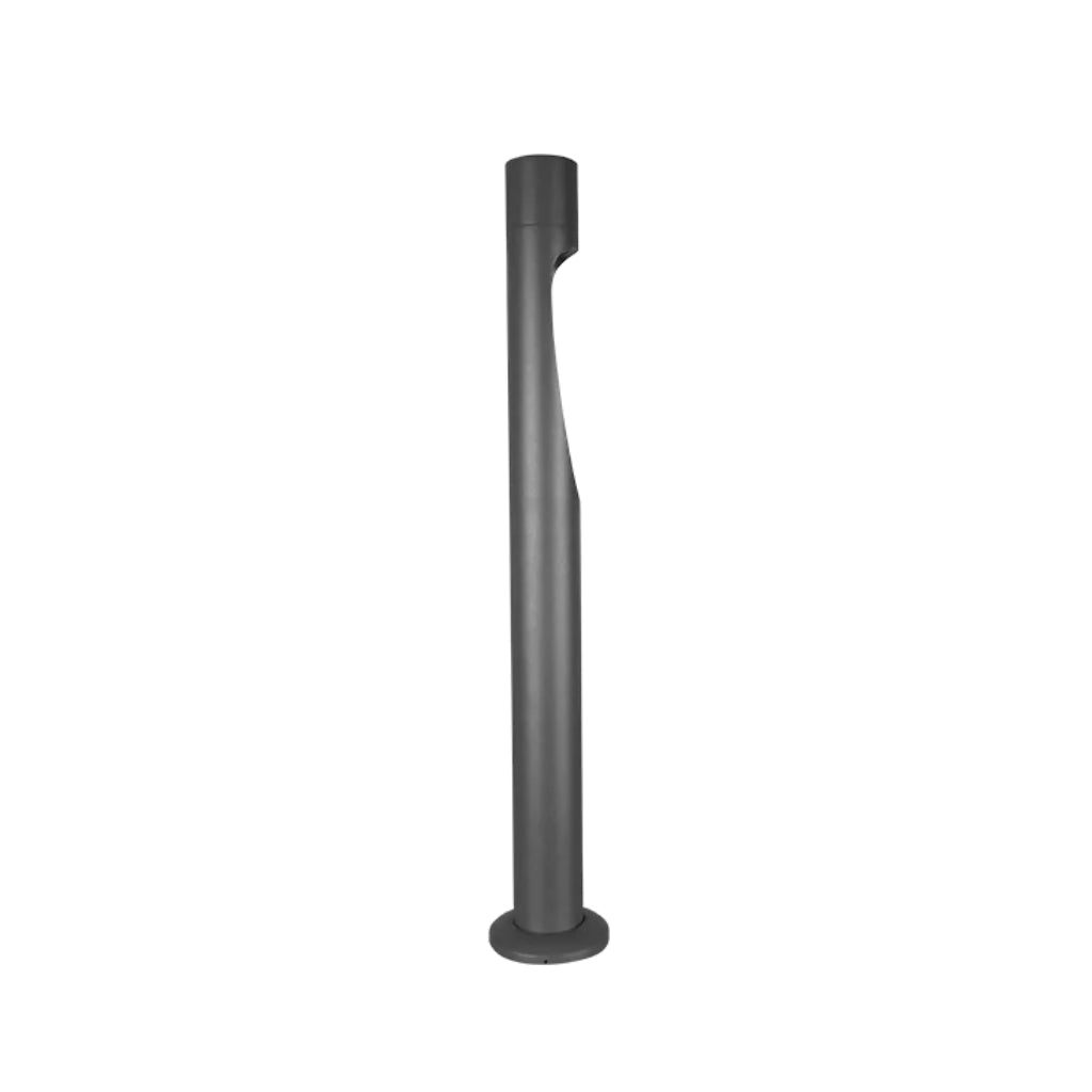 Bolardo Ictinos 6W luz cálida (3000K) 60cm con una salida de luz, fabricado en aluminio gris, 100-240V de iLumileds