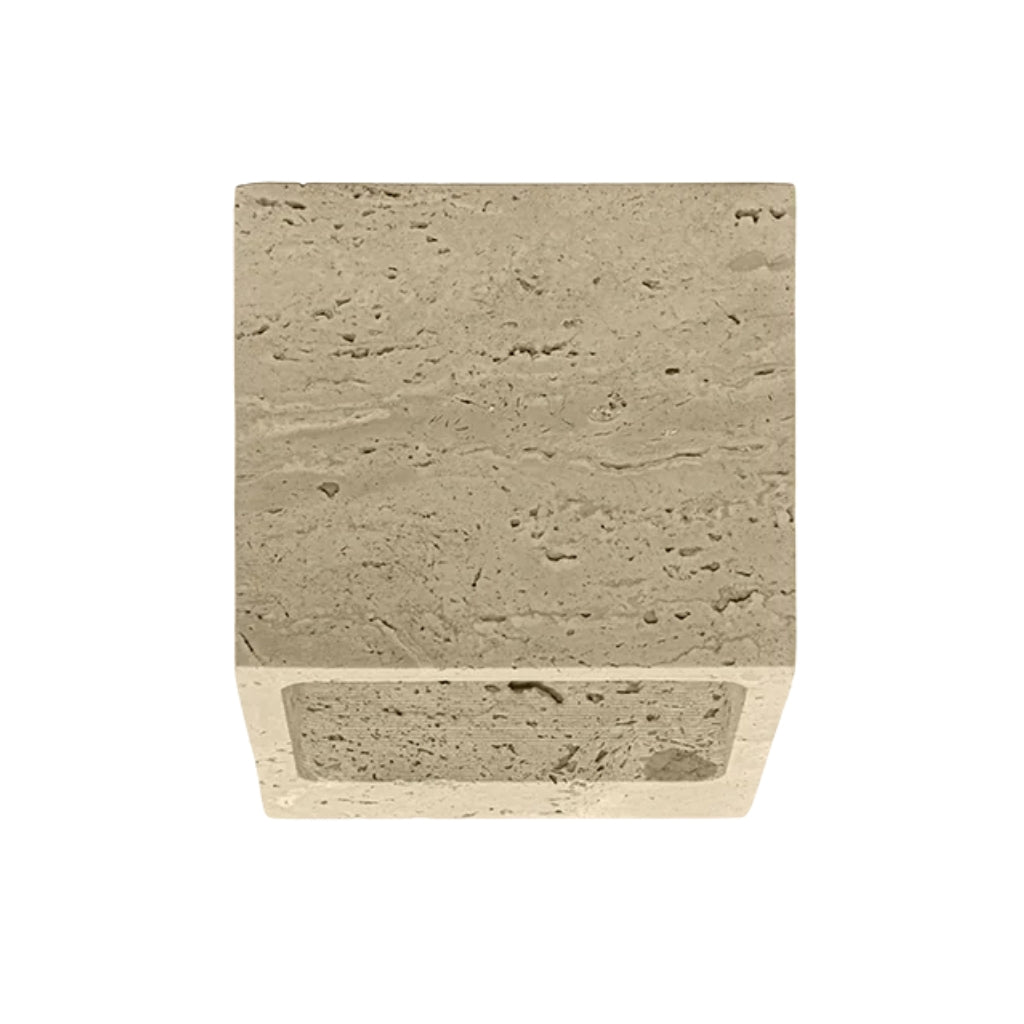 Luminario arbotante cuadrado Louvre con salida directa / indirecta 3W luz cálida (3000K) 85-265V, acabado travertino beige iLumileds