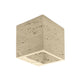 Luminario arbotante cuadrado Louvre con salida directa / indirecta 3W luz cálida (3000K) 85-265V, acabado travertino beige iLumileds