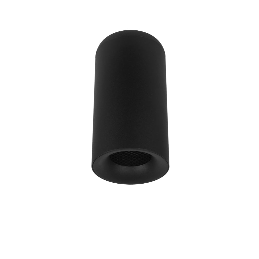 Cilíndro negro 16cm (Ø8cm) para sobreponer con base GU10 de línea Europea iLumileds