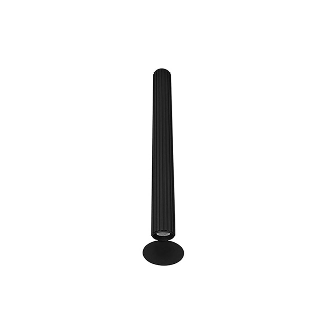 Arbotante cilíndrico RiLy 10W salidas de luz cálida superior e inferior, fabricado en aluminio acabado negro, 100 -265V, apto para zonas húmedas de línea Europea iLumileds
