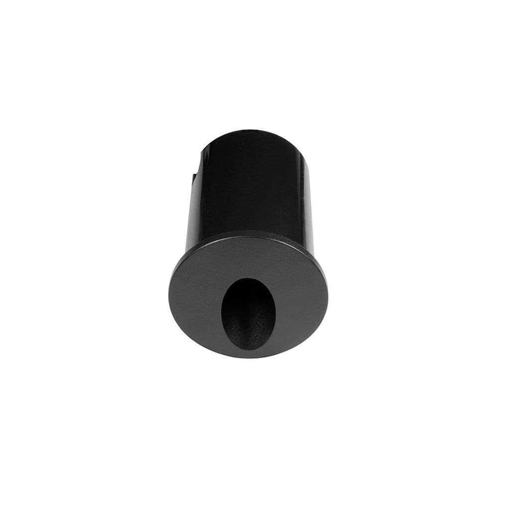 Luminario ovalado acabado negro empotrar en muro luz directa efecto circular, 3W luz cálida (3000K) invluye housing 85-265V de iLumileds