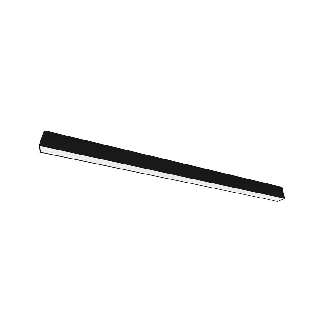 Luminario lineal interconectable 40W 120cm de largo, acabado negro o blanco, color de luz neutro (4100K) o cálido (3000K) 85-277V (para sobreponer, suspender y empotrar - accesorios adicionales) de iLumileds