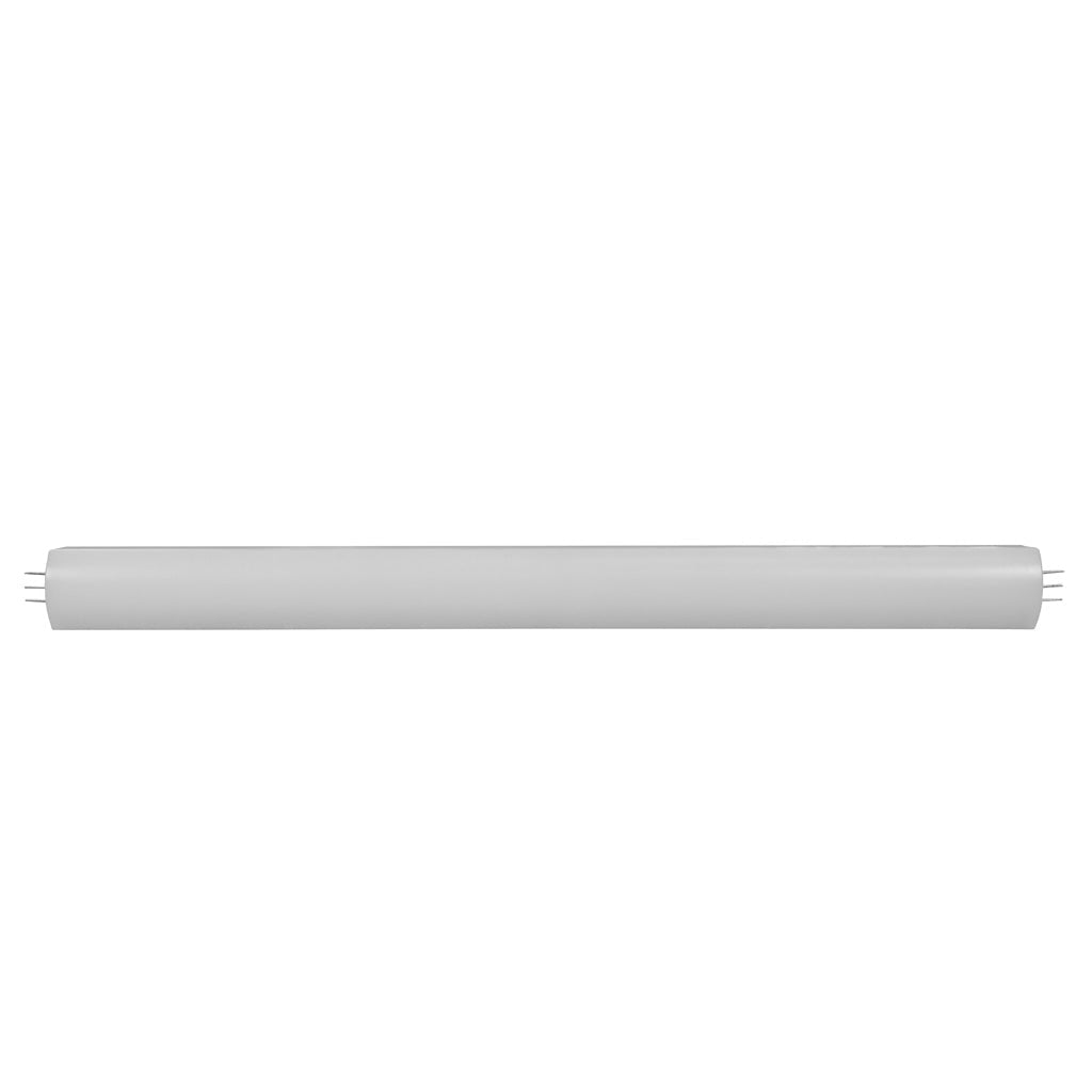 Luminario lineal interconectable 4W serie DW, 28cm de largo atenuable opciones color de luz 127V, policarbonato acabado blanco con cubierta de policarbonato difuso de iLumileds