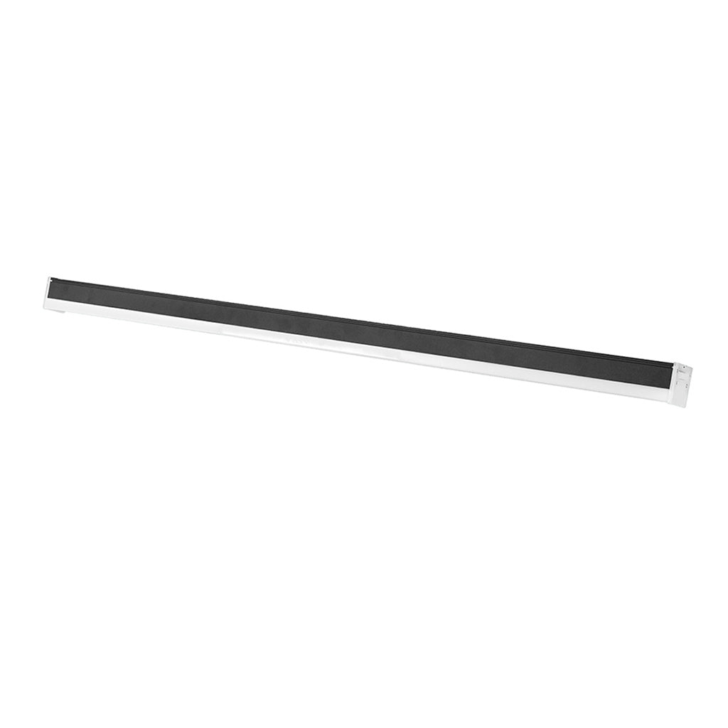 Luminario 40W 120cm interconectable, acabado negro con cubierta de policarbonato, 100 - 265V (accesorios sobreponer, suspender y empotrar no incluidos) de iLumileds