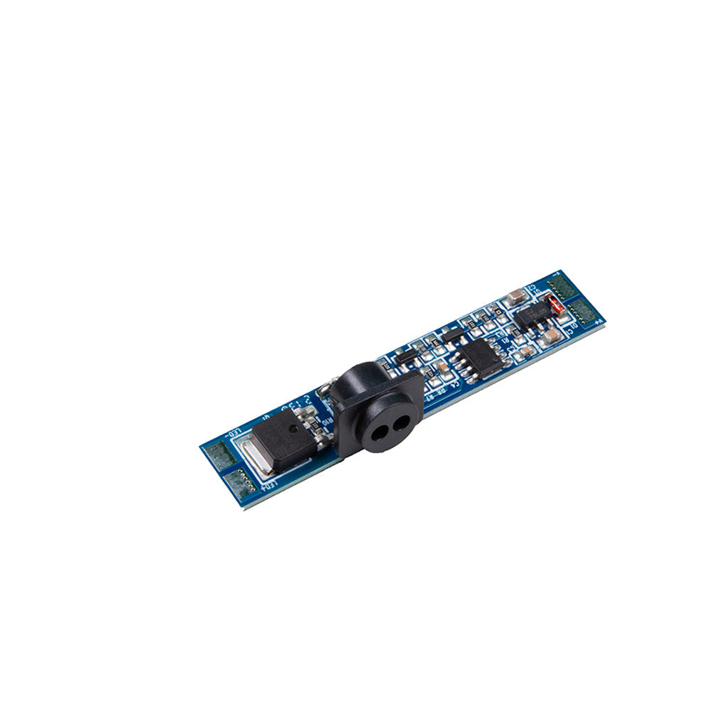 Sensor oculto para puertas para tiras LED IR encendido y apagado, 12 y 24V incluye emisor y receptor IR, 12V-72Wmax / 24V-144máx de iLumileds