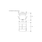 Luminario subacuático IP68 fabricado en acero inoxidable AISI 304 6W 24° 3000K 12V con housing incluido de iLumileds.