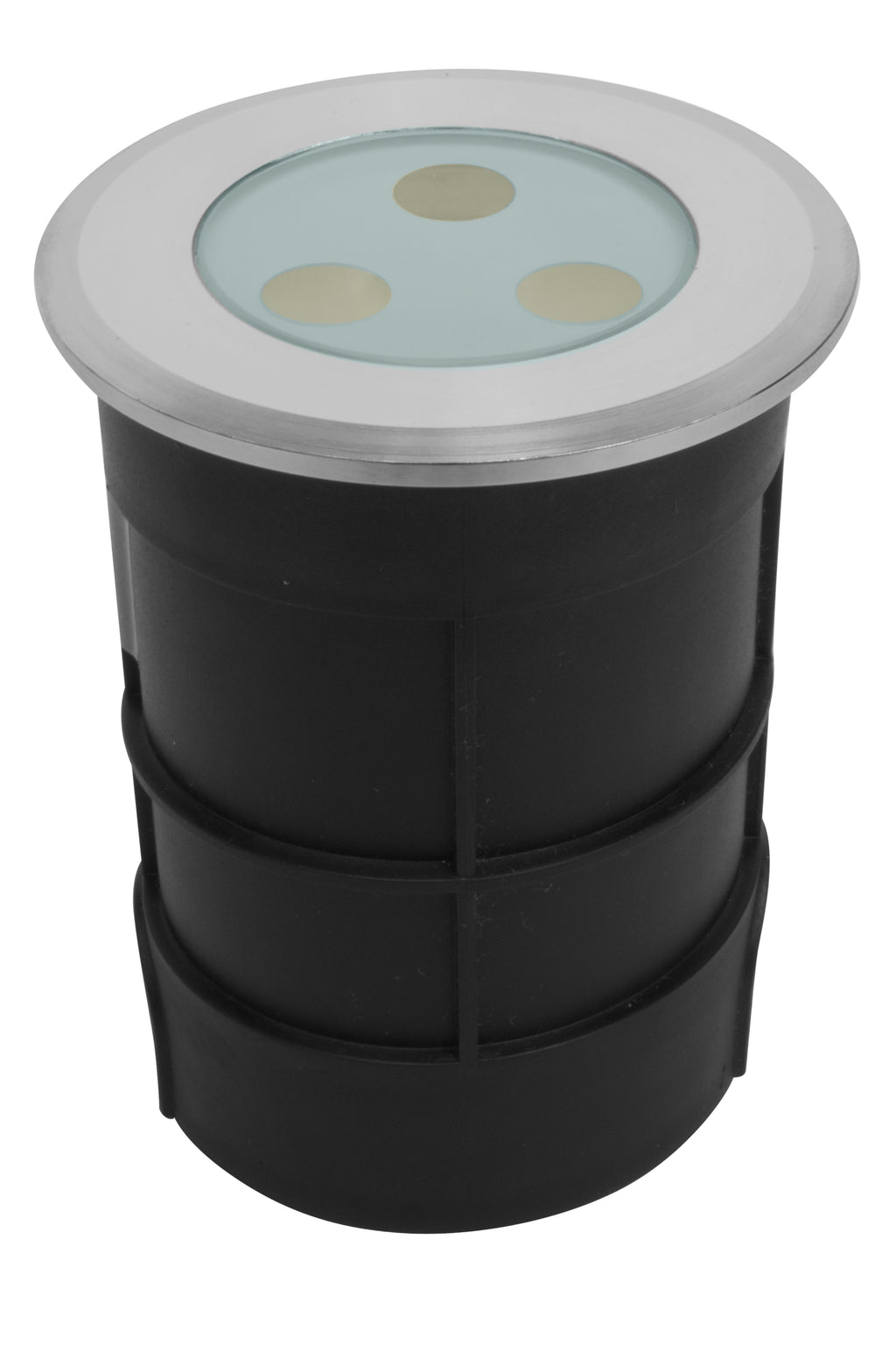 Luminario subacuático IP68 fabricado en acero inoxidable AISI 304 6W 24° 3000K 12V con housing incluido de iLumileds.
