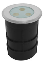 Luminario subacuático IP68 fabricado en acero inoxidable AISI 304 6W 24° 3000K 12V con housing incluido de iLumileds.