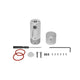Kit para sobreponer vertical tira de led tipo NEON, aluminio acabado natural de iLumileds