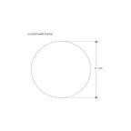 Luminario LED circular empotrable en pared 1W luz neutro cálido (3000K), salida de luz perimetral 100-265V para interiores de iLumileds
