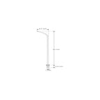 Luminario LED tipo poste clindrico con punta curva 50cm gris 2x1W 110° 4100K 3-12Vcc para interiores de iLumileds