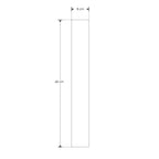 Luminario rectangular de 60cm x 8cm para muro 20W con salidas laterales luz cálida (3000K) de iLumileds