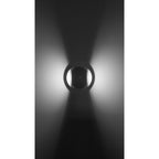 Luminario de muro esférico gira 360° con doble salida de luz color cálido neutro 6W de iLumileds