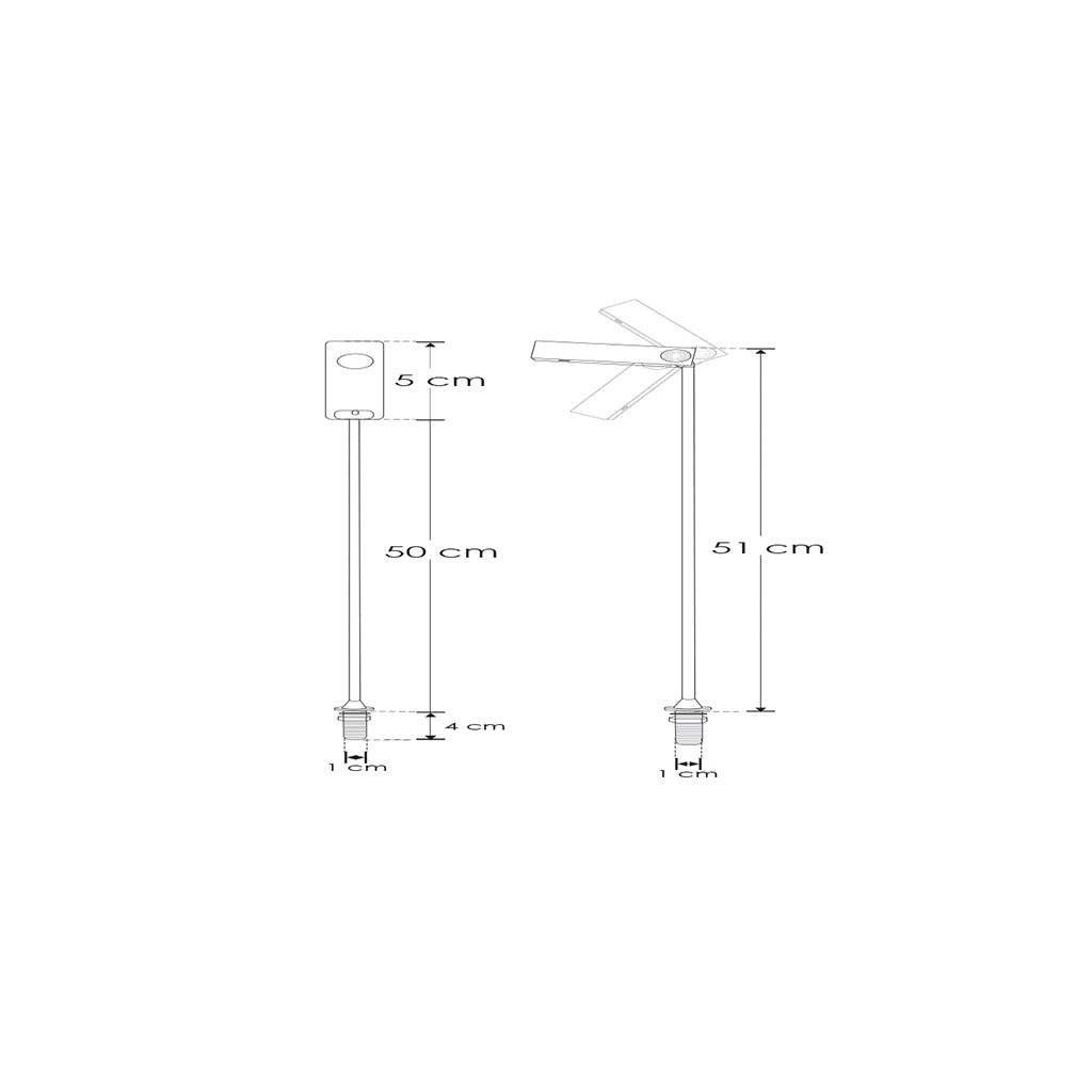 Luminario ajustable para vitrina 3w 3-12Vcc 4100K de 51cm recortable hasta 10cm CRI:90 de iLumileds