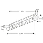 Mini proyector rectangular puntual dirigible para micro track magnétic 1W 24° 3000K 24V de iLumileds