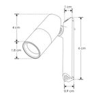 Mini proyector dirigible para micro track magnético 1W 24° 3000K 24V de iLumileds