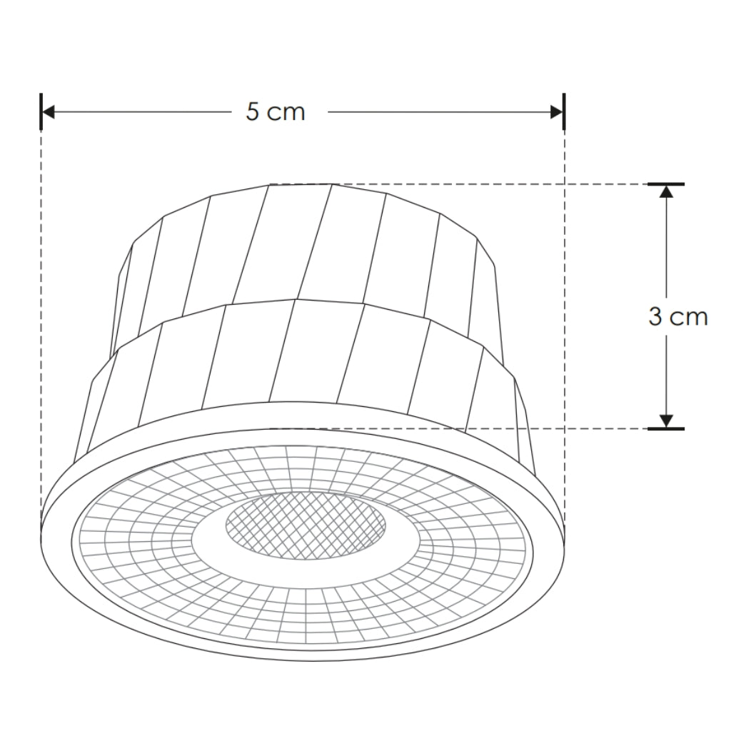 Módulo MR16 LED 7W 38° atenuable apto para zonas húmedas 110-130V color de luz cálido (3000K) de iLumileds