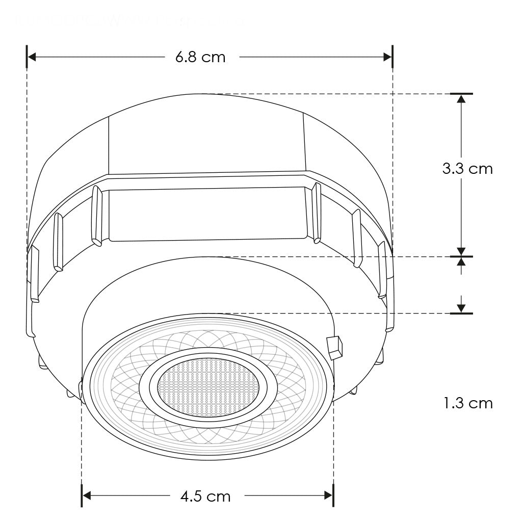 Módulo LED 8W 60° solo para difusores iLumileds  apto para zonas húmedas opciones color de luz de iLumileds