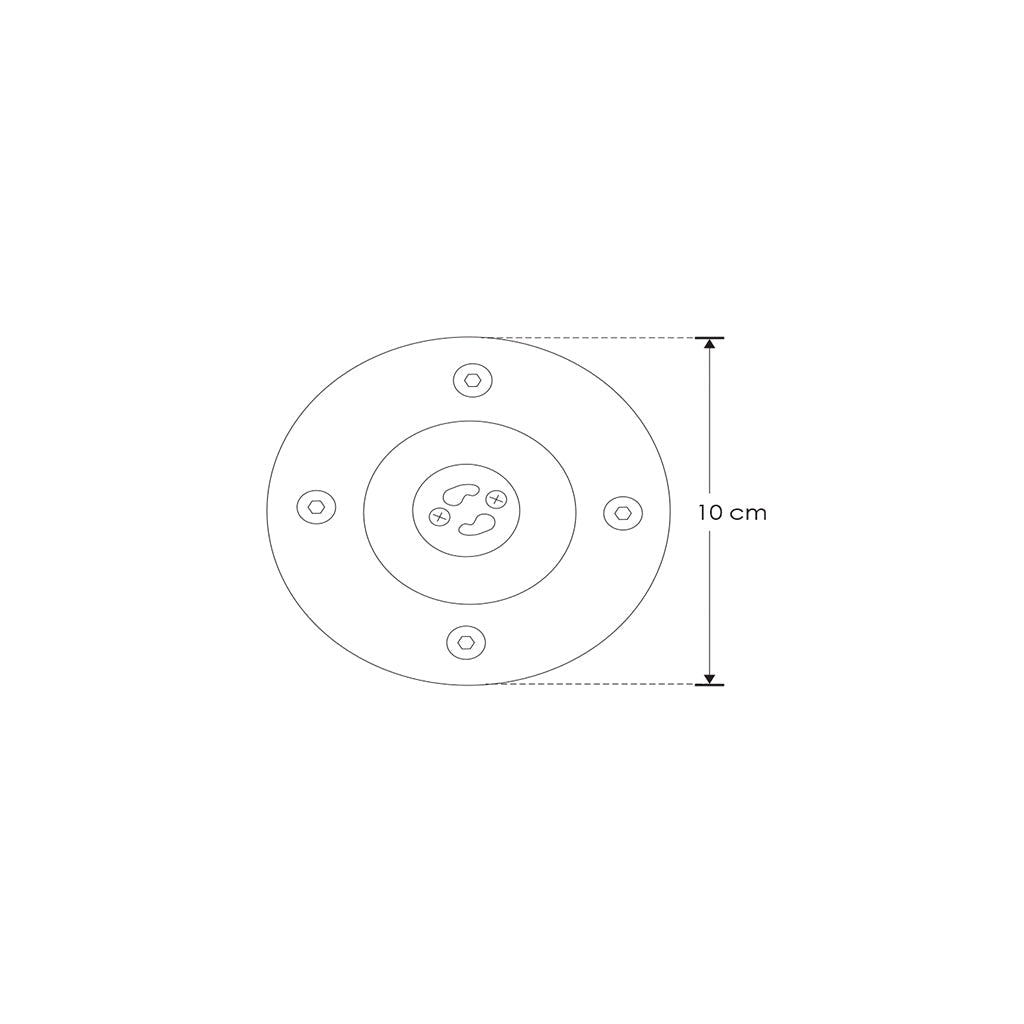Luminario para empotrar en piso con base GU10 de iLumileds